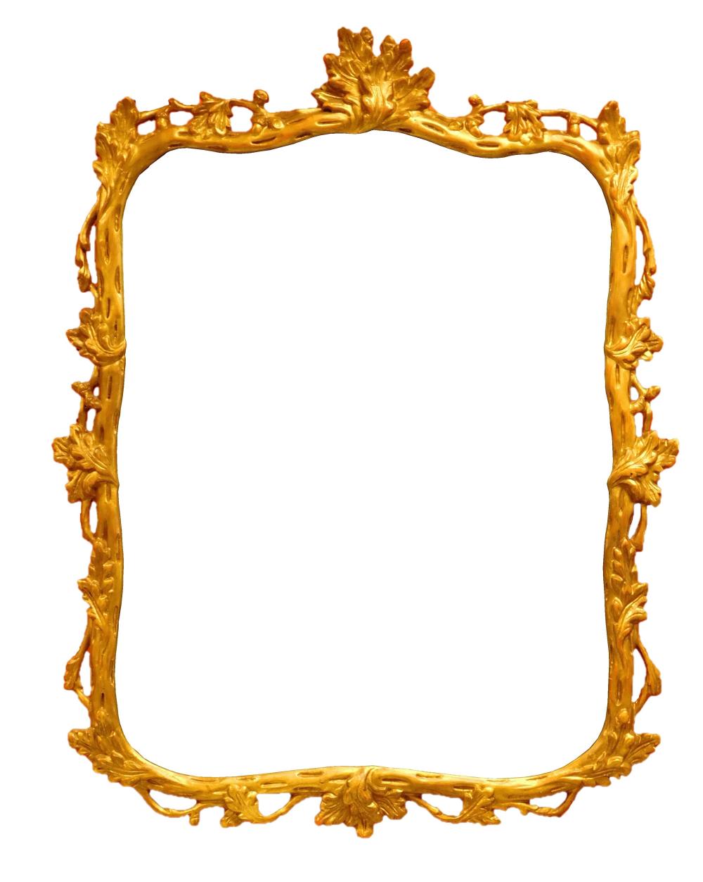 WALL MIRROR, CHIPPENDALE STYLE,