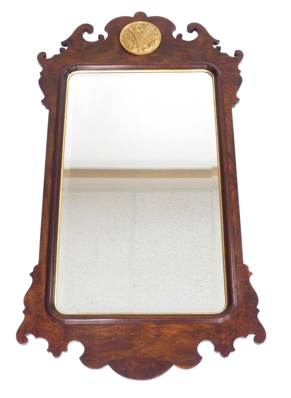WALL MIRROR, CHIPPENDALE STYLE,