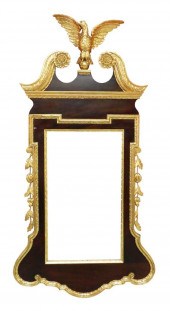 WALL MIRROR, CHIPPENDALE STYLE