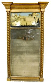 WALL MIRROR, ENGLISH, EARLY 19