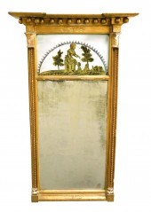 WALL MIRROR, FEDERAL STYLE WIT