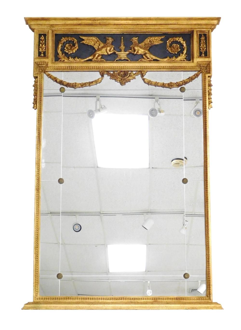 WALL MIRROR, FEDERAL STYLE WITH