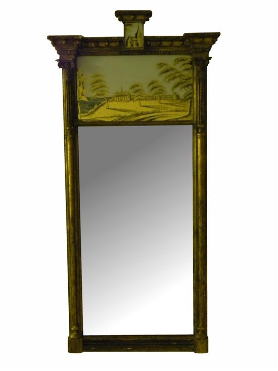 Wall mirror  Sheraton  gilt wood