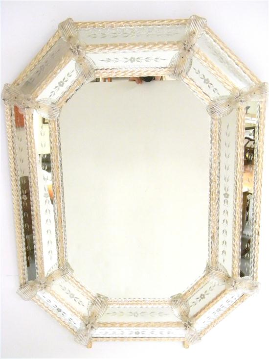 Wall mirror  Venetian style  oblong