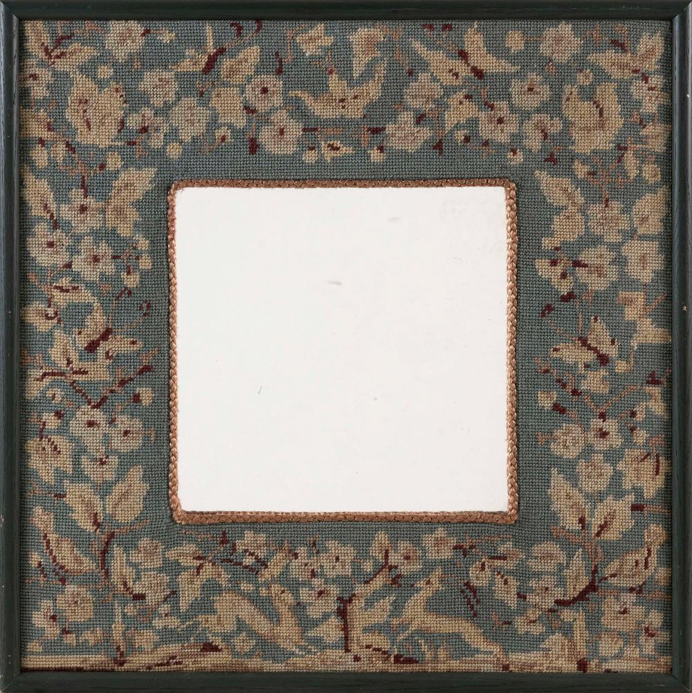 WALL MIRROR WITH NEEDLEWORK FRAME