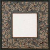 WALL MIRROR WITH NEEDLEWORK FR