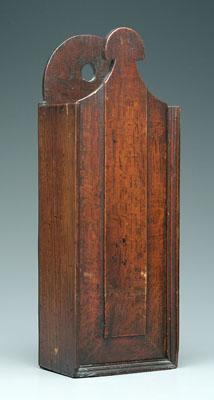 Wall mounted dovetailed oak box,