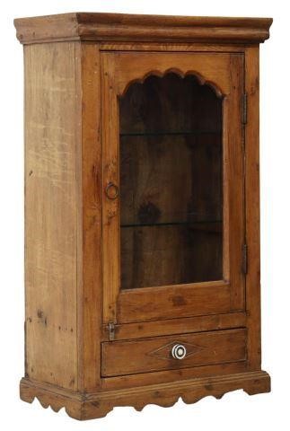 WALL-MOUNTED WOOD CABINET WITH