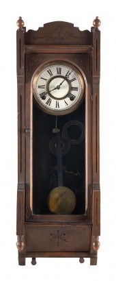 WALL REGULATOR CLOCK LATE 19TH