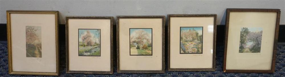 WALLACE NUTTING, FIVE UNTITLED
