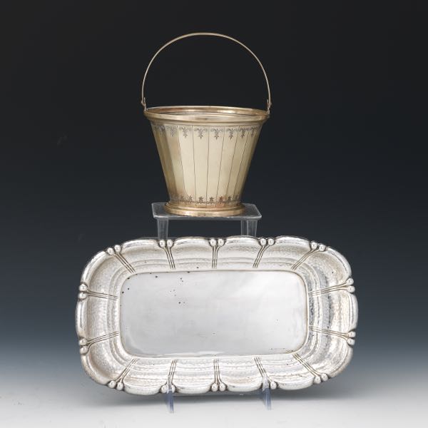 WALLACE STERLING HAND HAMMERED TRAY