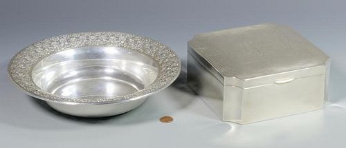 WALLACE STERLING PIERCED BOWL &