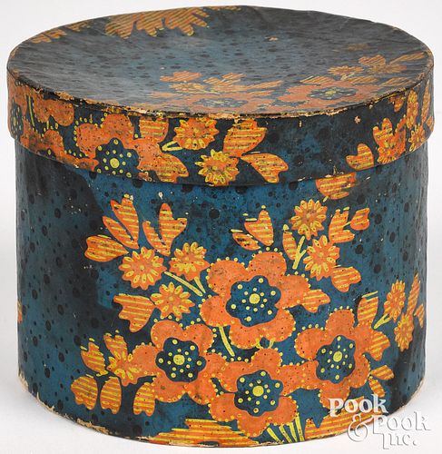 WALLPAPER BOX, 19TH C.Wallpaper