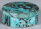 WALLPAPER DRESSER BOX, 19TH C.