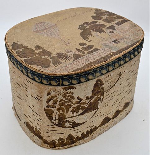 WALLPAPER HAT BOX "CLAYTONS