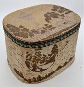 WALLPAPER HAT BOX "CLAYTONS AS