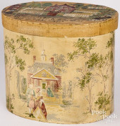WALLPAPER HATBOX WITH PRINTED