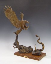 WALLY SHOOP EAGLE AND RATTLESN