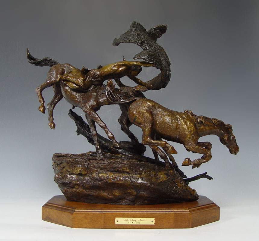 WALLY SHOOP THE PONY RAID BRONZE:
