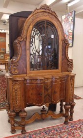 WALNUT AND BURL WALNUT CHINA C