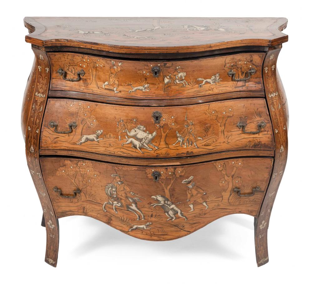 WALNUT- AND IVORY-VENEER