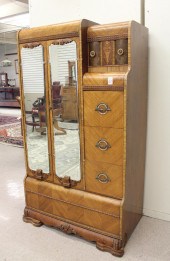 WALNUT AND MAHOGANY 'WATERFALL