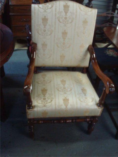 Walnut Arm Chair with New