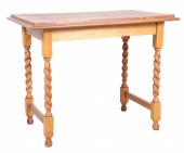 Walnut Barley twist console ta