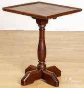 WALNUT CANDLESTAND, 19TH C.Wal