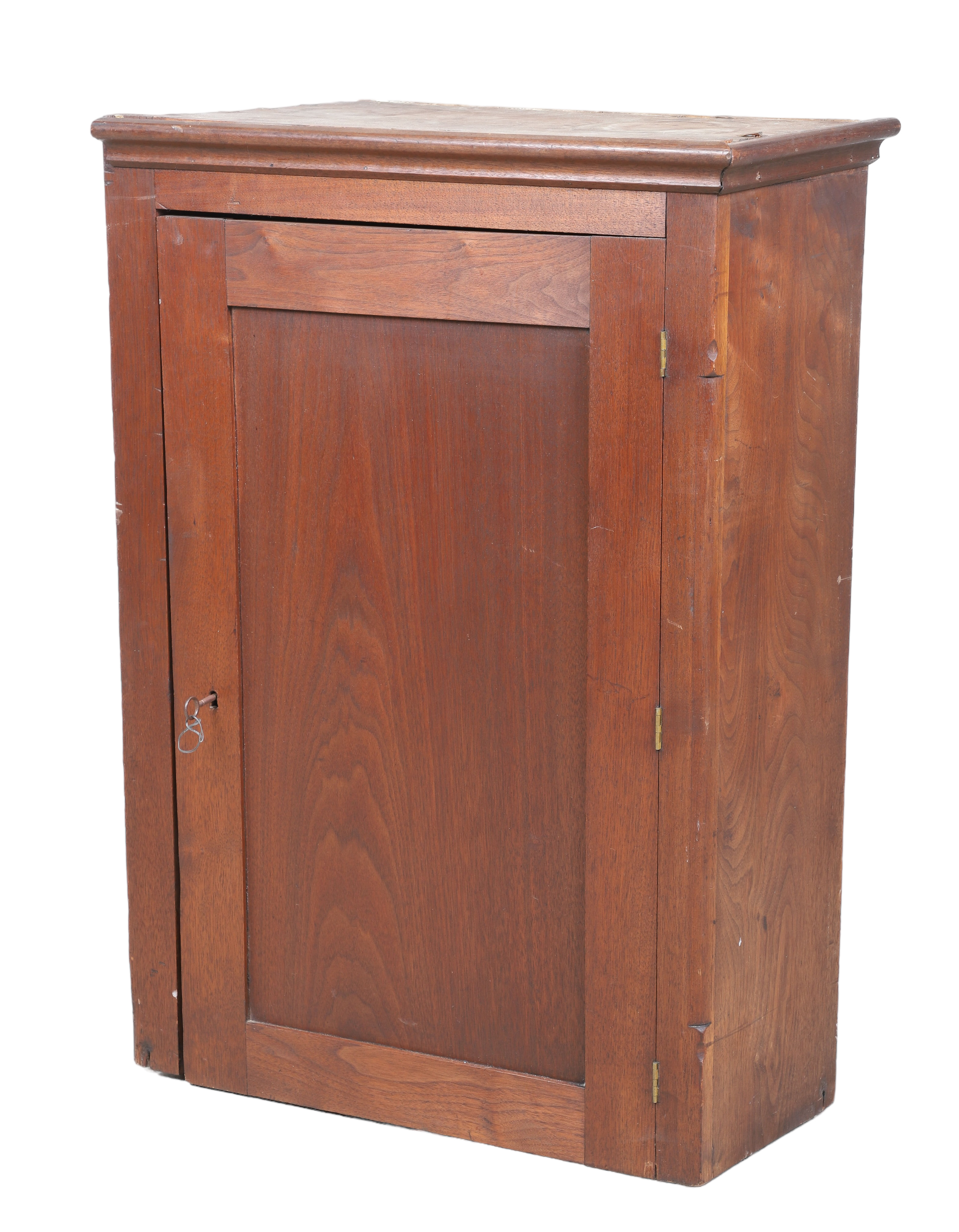 Walnut canted front chimney wall