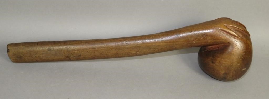 WALNUT CARVED WOOD EAGLE TALON