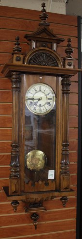 WALNUT CASED WALL CLOCKWALNUT