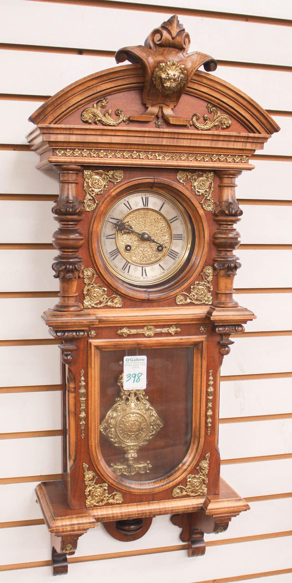 WALNUT CASED WALL CLOCKWALNUT CASED