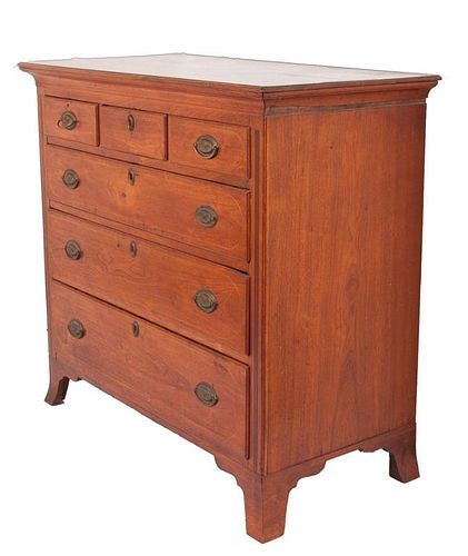 WALNUT CHEST OF DRAWERS C 1750 -