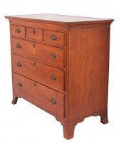 WALNUT CHEST OF DRAWERS C 1750