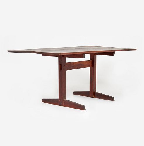WALNUT DINING TABLE BY WILBUR