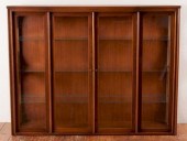 WALNUT DISPLAY CABINETMid-Cent