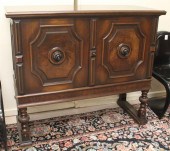 WALNUT DOUBLE-DOOR LINENS CABI