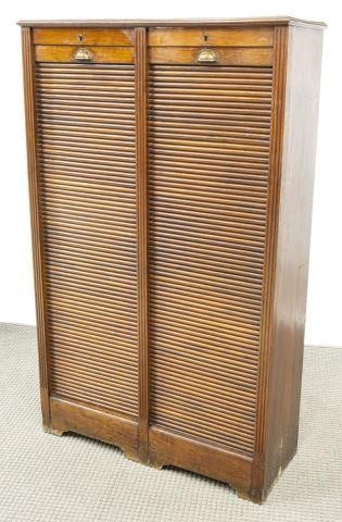 WALNUT DOUBLE TAMBOUR DOOR FILING