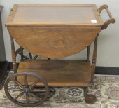 WALNUT DROP-LEAF TEACART Ameri