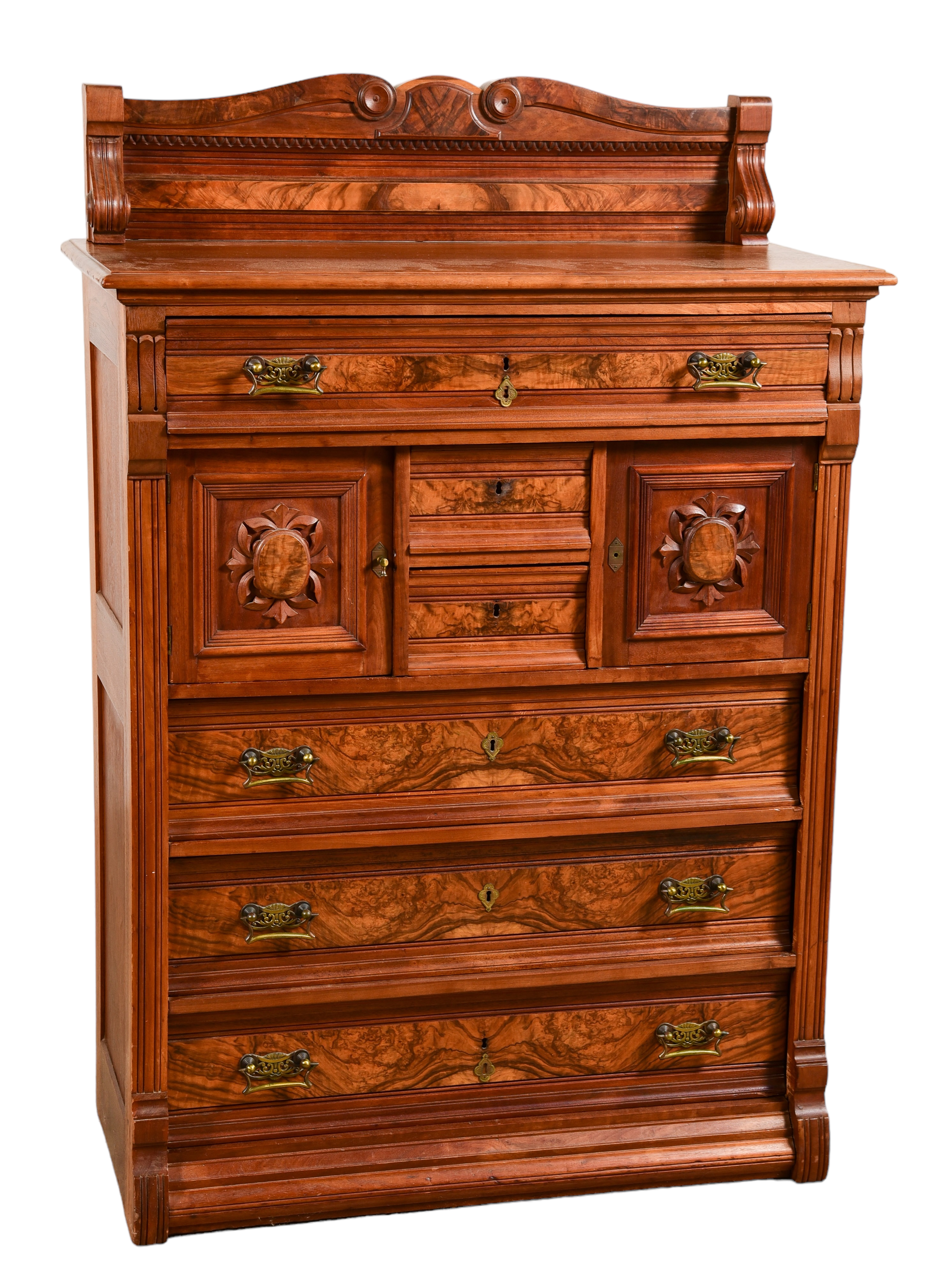 Walnut Eastlake Victorian double
