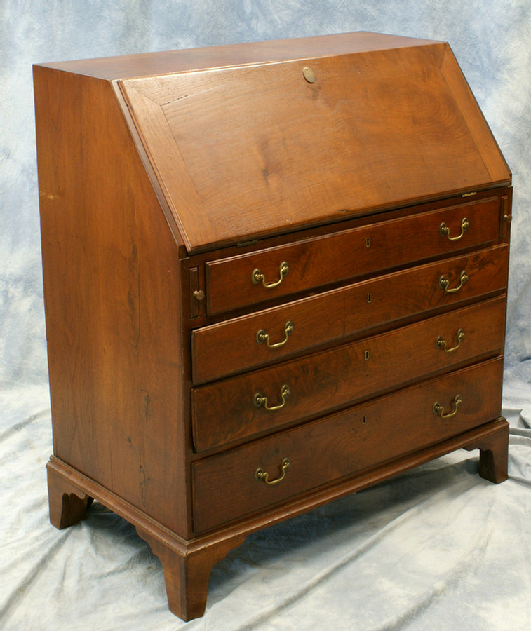 Walnut Federal slant front desk,