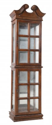 Walnut finished 1-pc display c