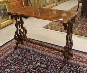 WALNUT FIREPLACE SCREEN AND SI