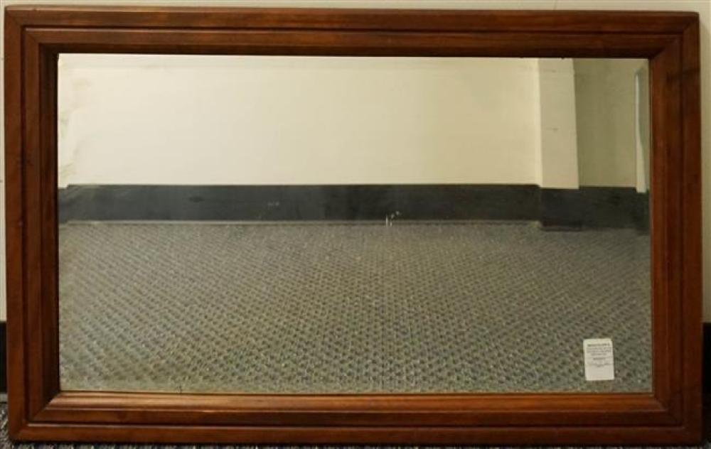 WALNUT FRAMED BEVEL EDGE MIRROR, 22