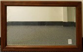 WALNUT FRAMED BEVEL EDGE MIRRO