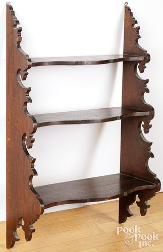 WALNUT HANGING SHELFVictorian