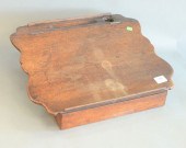 WALNUT LAP DESK WITH SHAPED TO