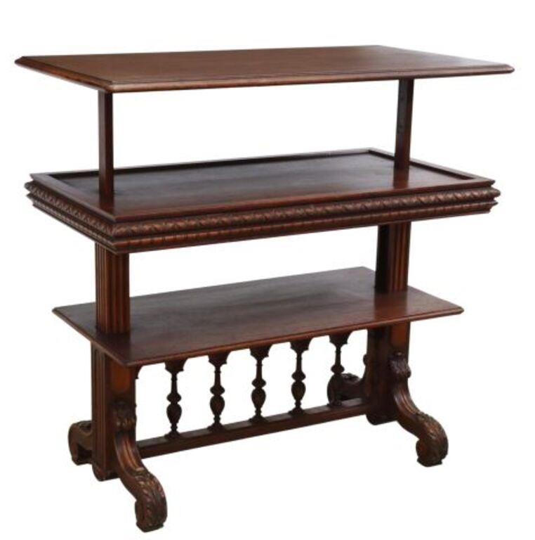 WALNUT METAMORPHIC SERVER OR BUFFET