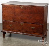 WALNUT MULE CHEST, LATE 18TH C